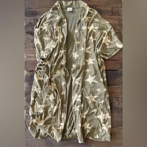 Jaded Gypsy Star Gazer Duster - Vintage Olive one size fits most..